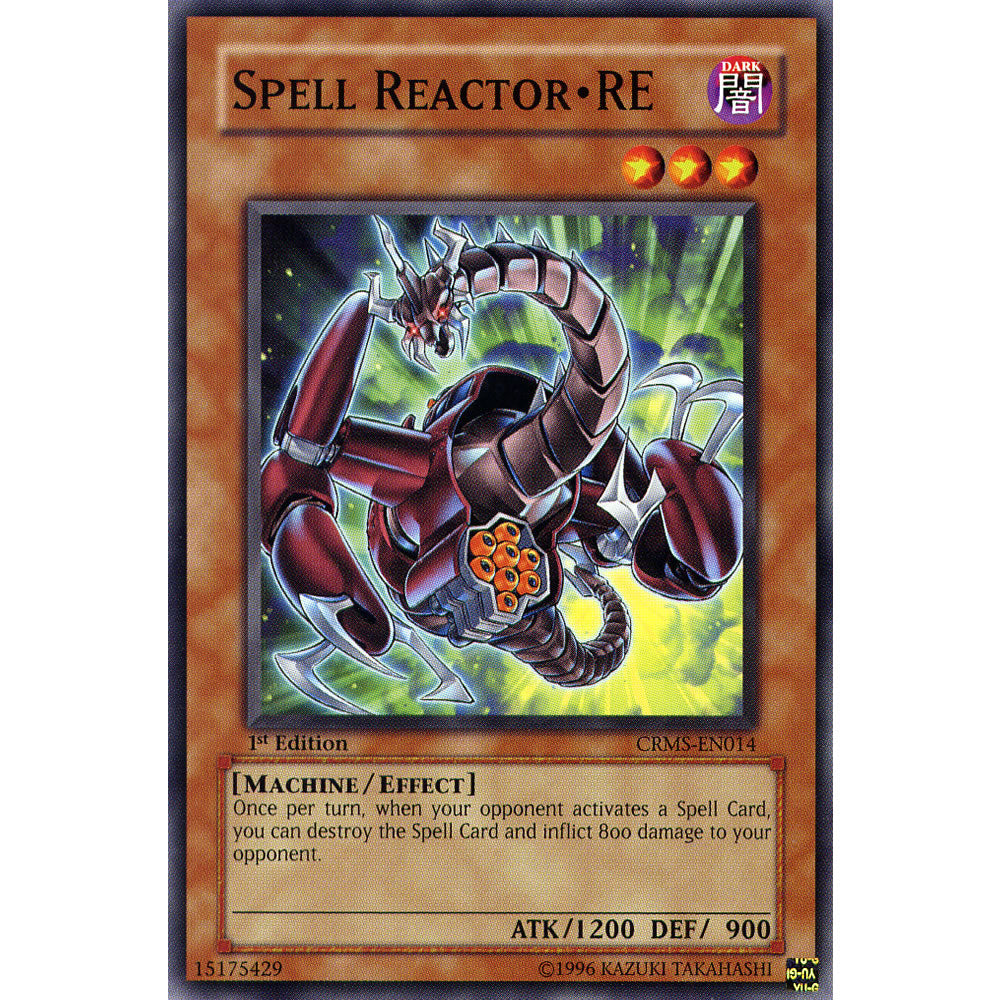 Spell Reactor RE CRMS-EN014 Yu-Gi-Oh! Card from the Crimson Crisis Set