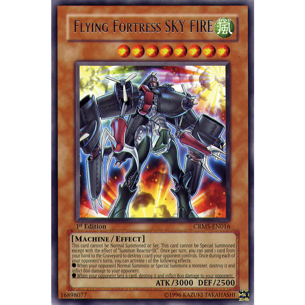 Flying Fortress SKY FIRE CRMS-EN016 Yu-Gi-Oh! Card from the Crimson Crisis Set