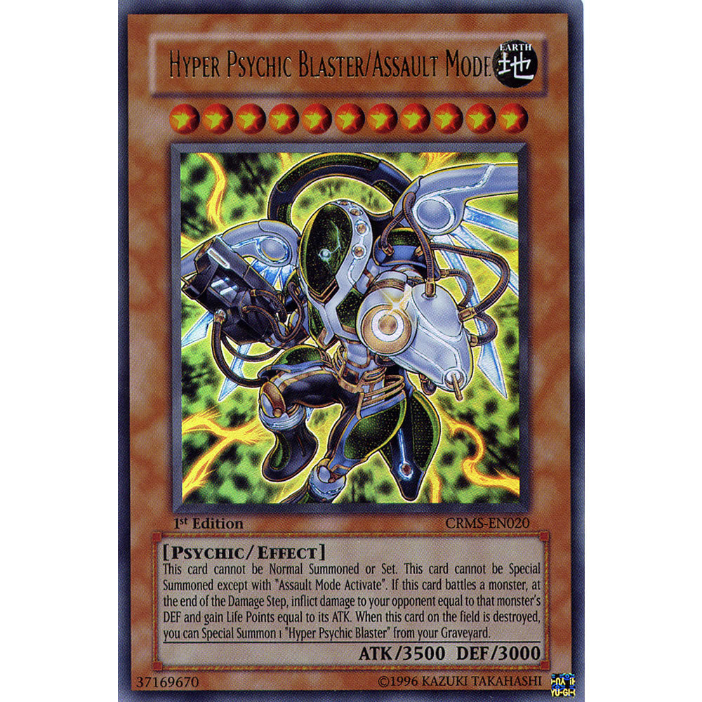 Hyper Psychic Blaster Assault Mode CRMS-EN020 Yu-Gi-Oh! Card from the Crimson Crisis Set