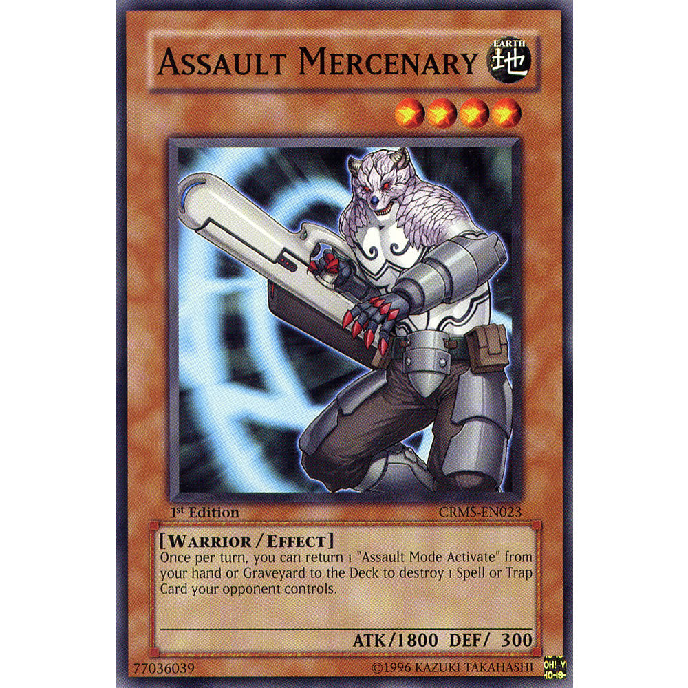 Assault Mercenary CRMS-EN023 Yu-Gi-Oh! Card from the Crimson Crisis Set