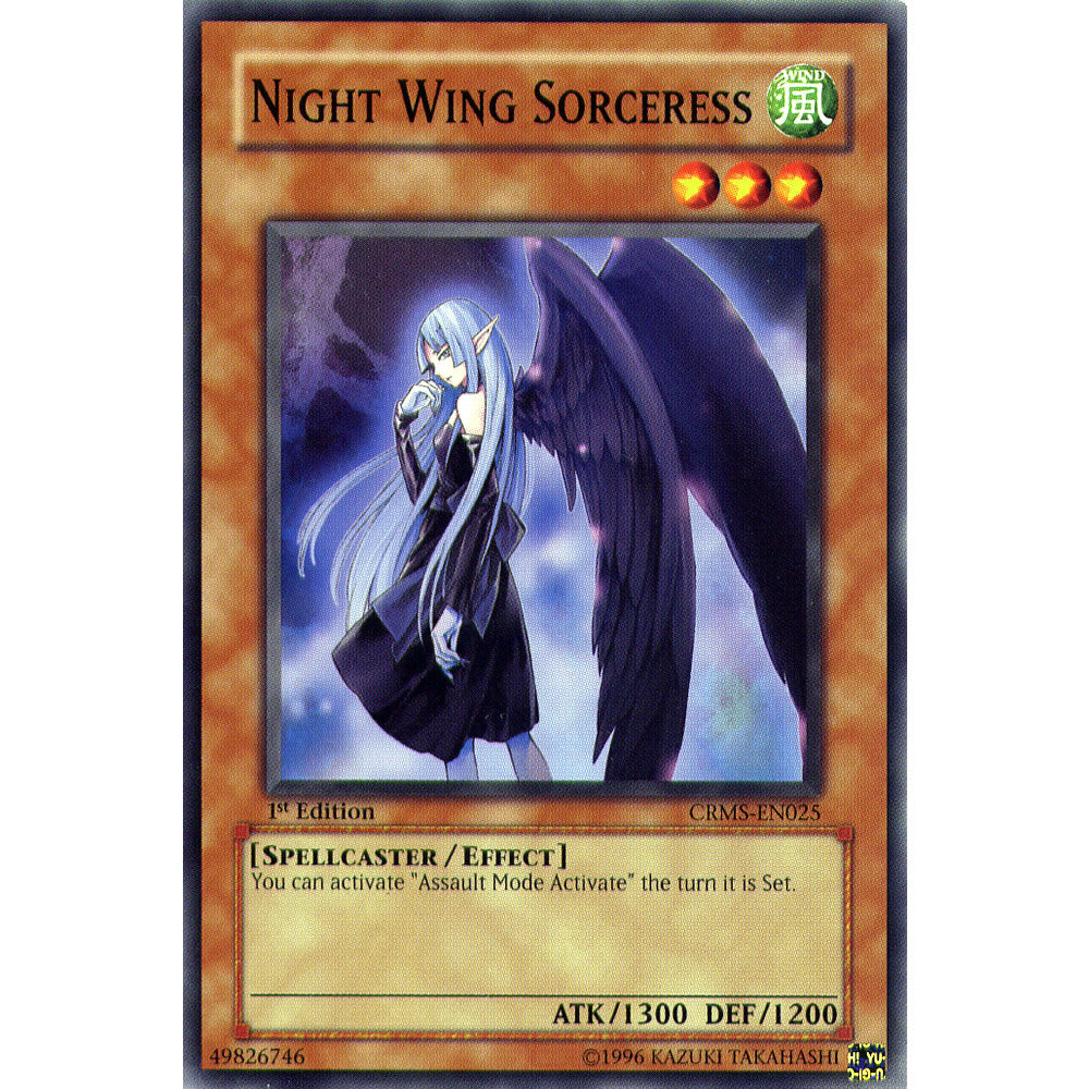 Night Wing Sorceress CRMS-EN025 Yu-Gi-Oh! Card from the Crimson Crisis Set