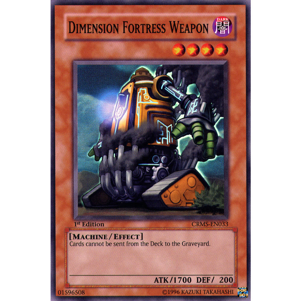 Dimension Fortress Weapon CRMS-EN033 Yu-Gi-Oh! Card from the Crimson Crisis Set