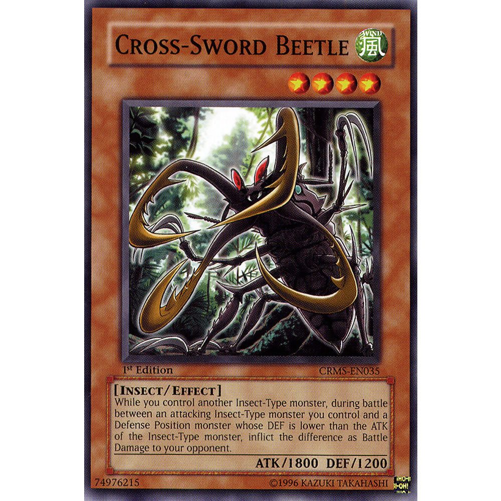 Cross - Sword Beetle CRMS-EN035 Yu-Gi-Oh! Card from the Crimson Crisis Set