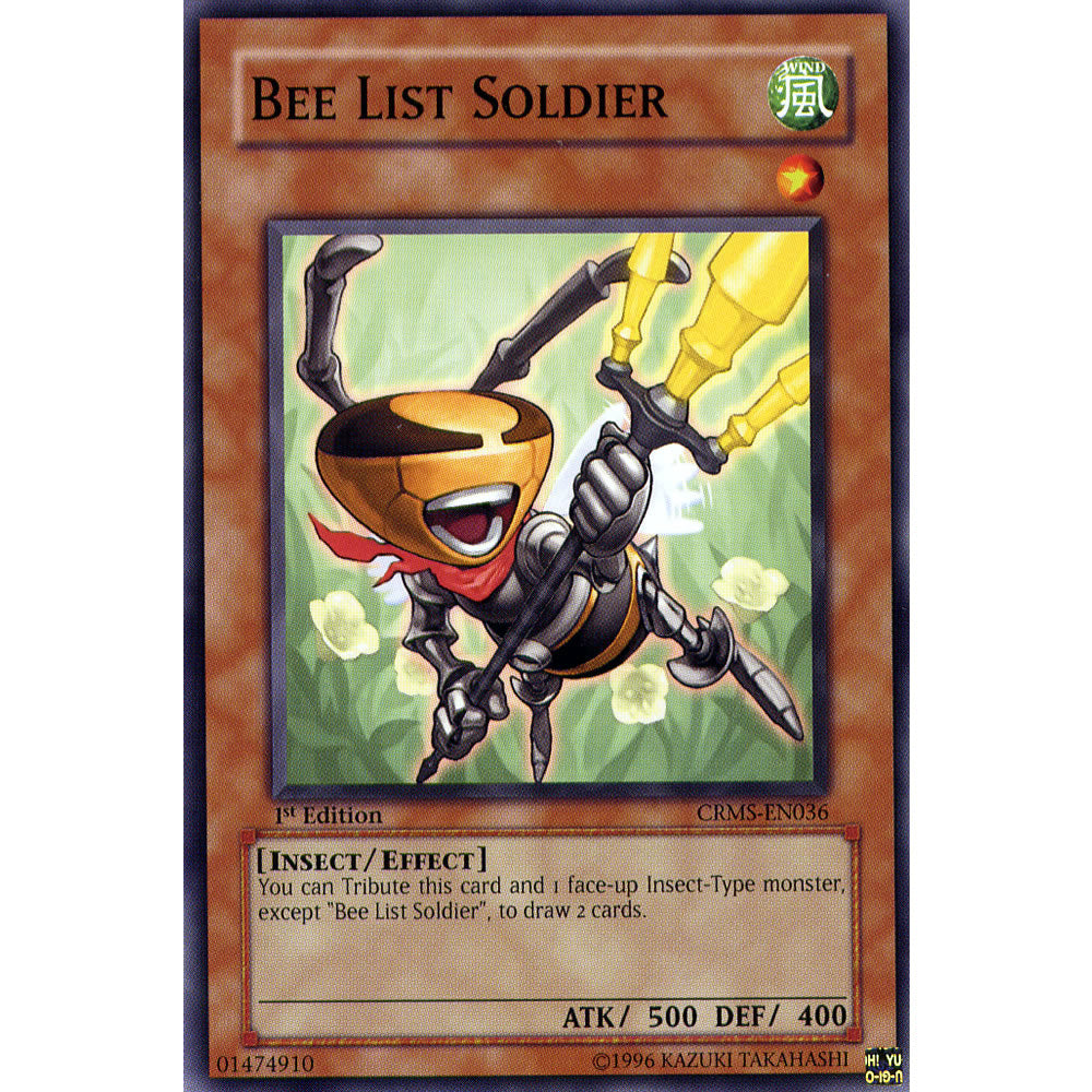 Bee List Soldier CRMS-EN036 Yu-Gi-Oh! Card from the Crimson Crisis Set