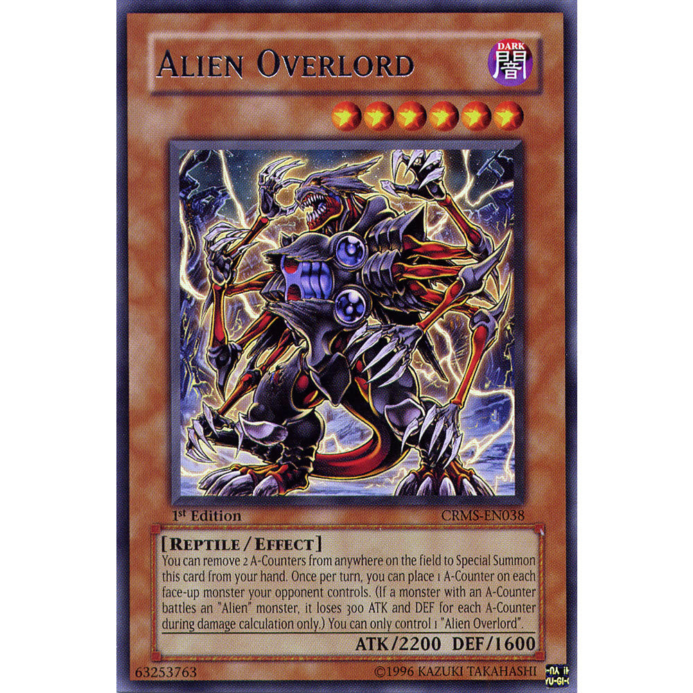 Alien Overlord CRMS-EN038 Yu-Gi-Oh! Card from the Crimson Crisis Set