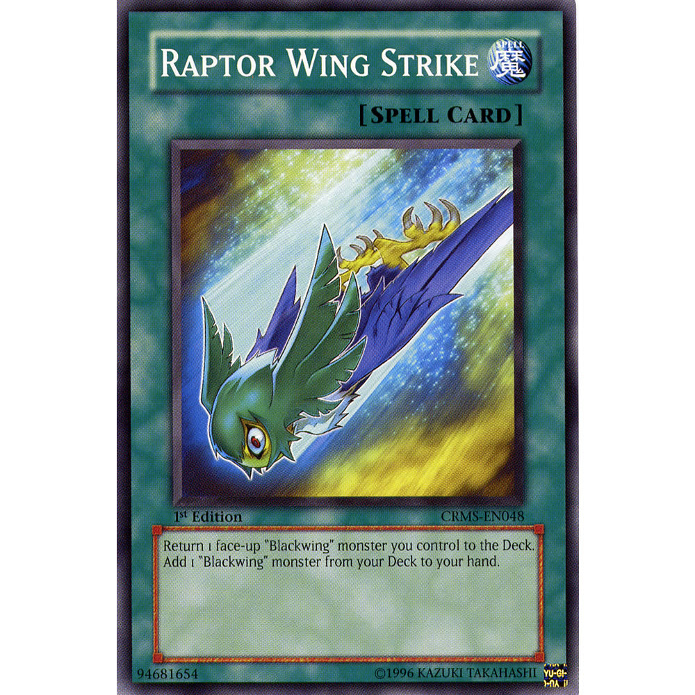 Raptor Wing Strike CRMS-EN048 Yu-Gi-Oh! Card from the Crimson Crisis Set