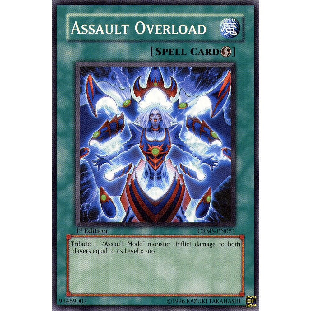 Assault Overload CRMS-EN051 Yu-Gi-Oh! Card from the Crimson Crisis Set