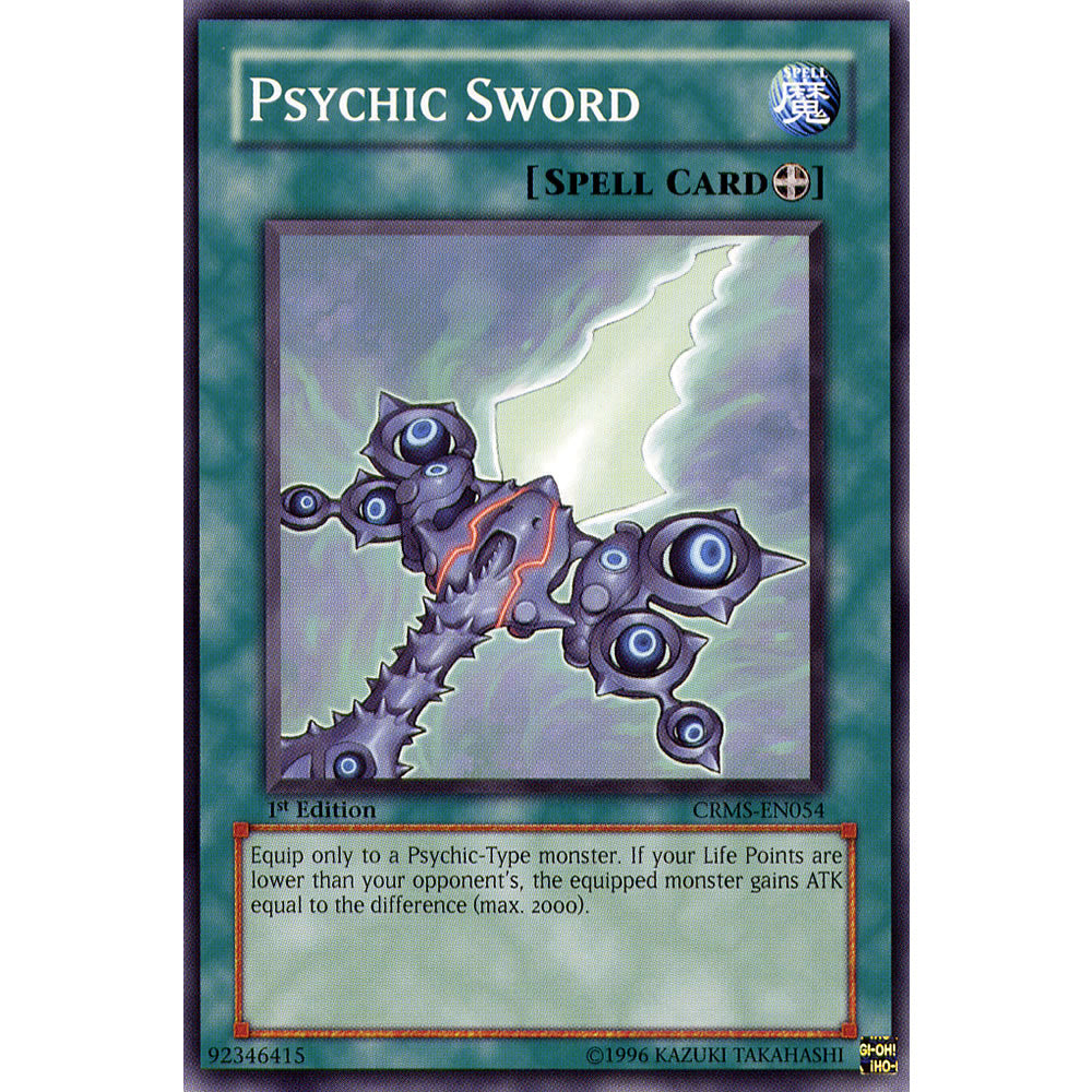 Psychic Sword CRMS-EN054 Yu-Gi-Oh! Card from the Crimson Crisis Set