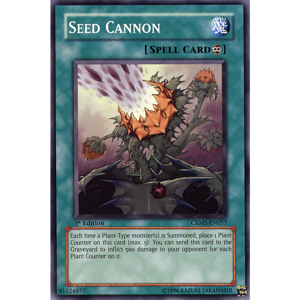 Seed Cannon CRMS-EN057 Yu-Gi-Oh! Card from the Crimson Crisis Set