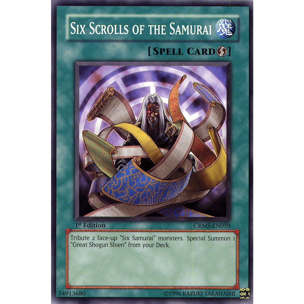 Six Scrolls of the Samurai CRMS-EN059 Yu-Gi-Oh! Card from the Crimson Crisis Set