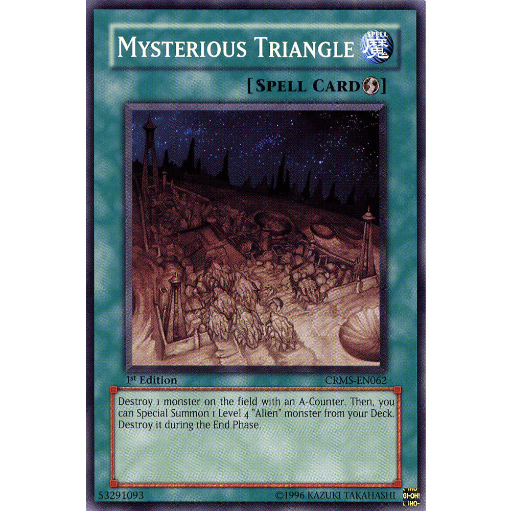 Mysterious Triangle CRMS-EN062 Yu-Gi-Oh! Card from the Crimson Crisis Set