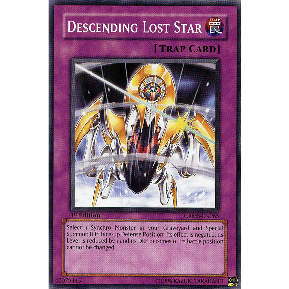 Descending Lost Star CRMS-EN065 Yu-Gi-Oh! Card from the Crimson Crisis Set