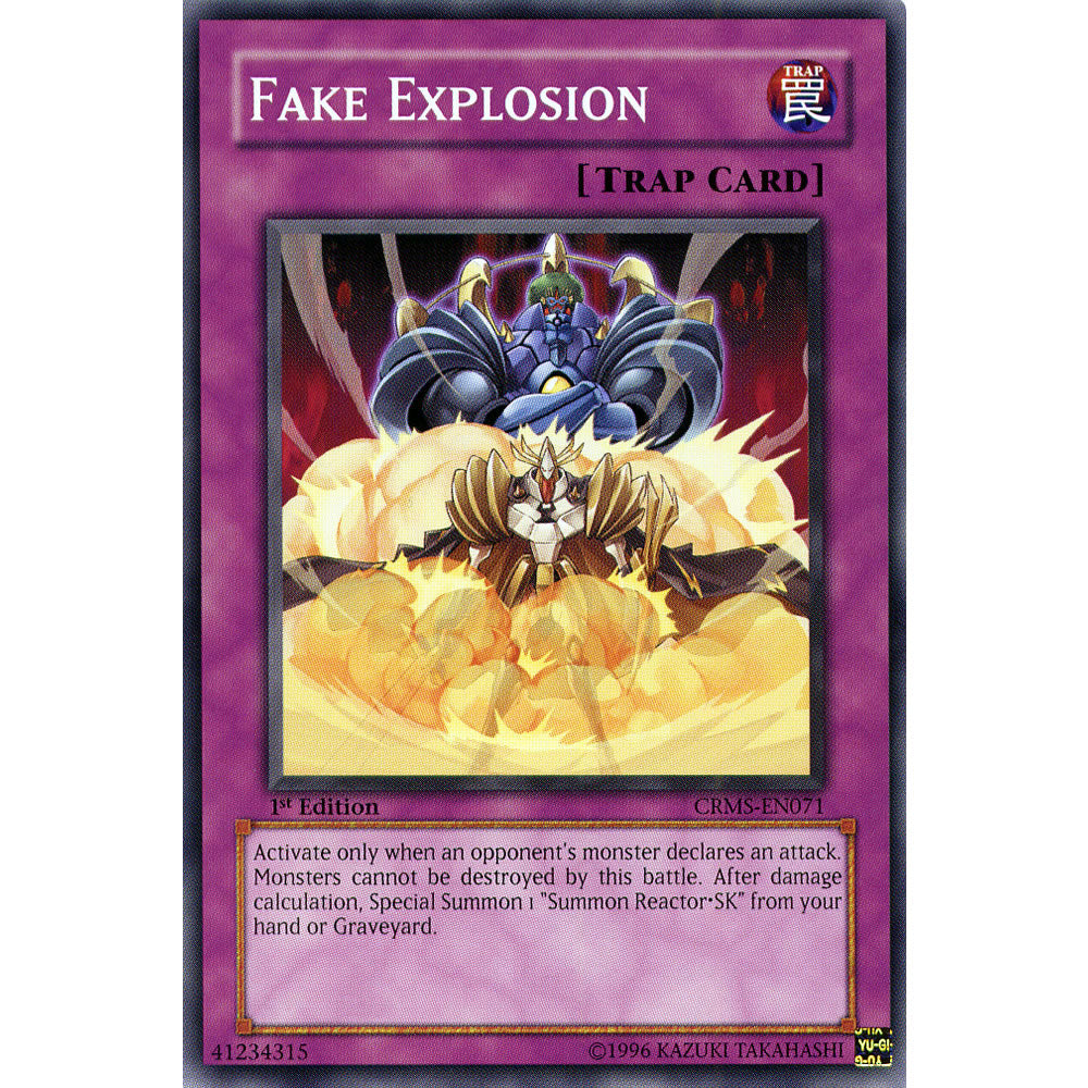 Fake Explosion CRMS-EN071 Yu-Gi-Oh! Card from the Crimson Crisis Set