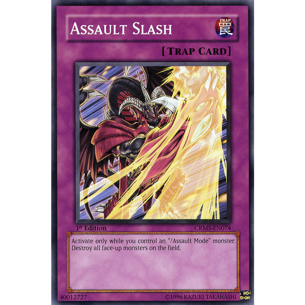 Assault Slash CRMS-EN074 Yu-Gi-Oh! Card from the Crimson Crisis Set
