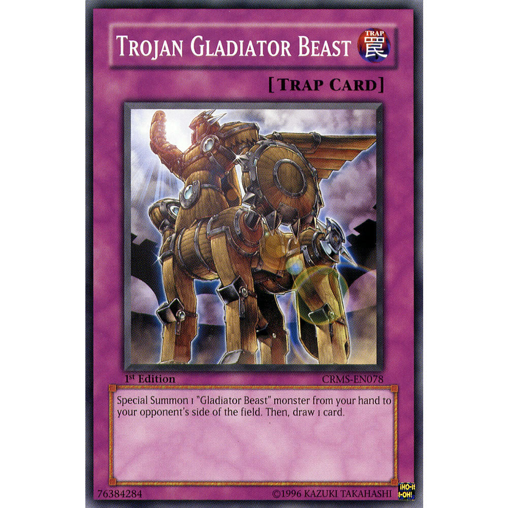 Trojan Gladiator Beast CRMS-EN078 Yu-Gi-Oh! Card from the Crimson Crisis Set