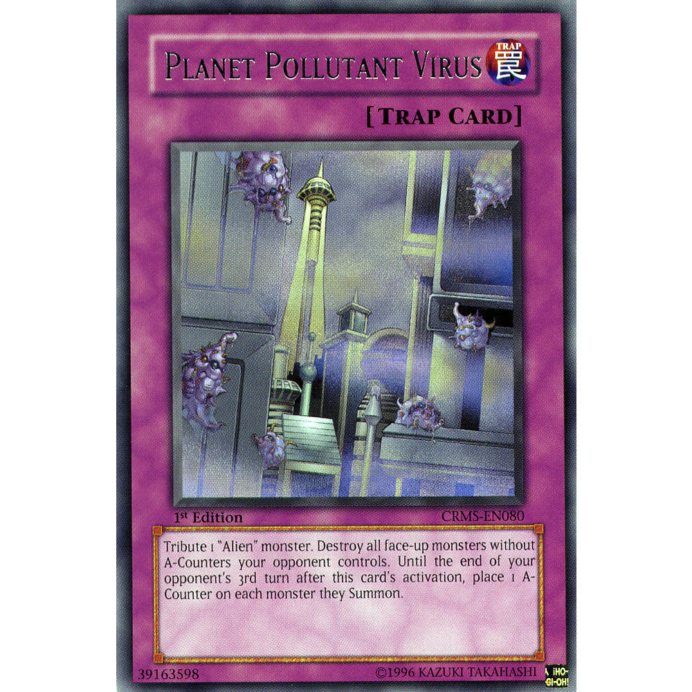 Planet Pollutant Virus CRMS-EN080 Yu-Gi-Oh! Card from the Crimson Crisis Set