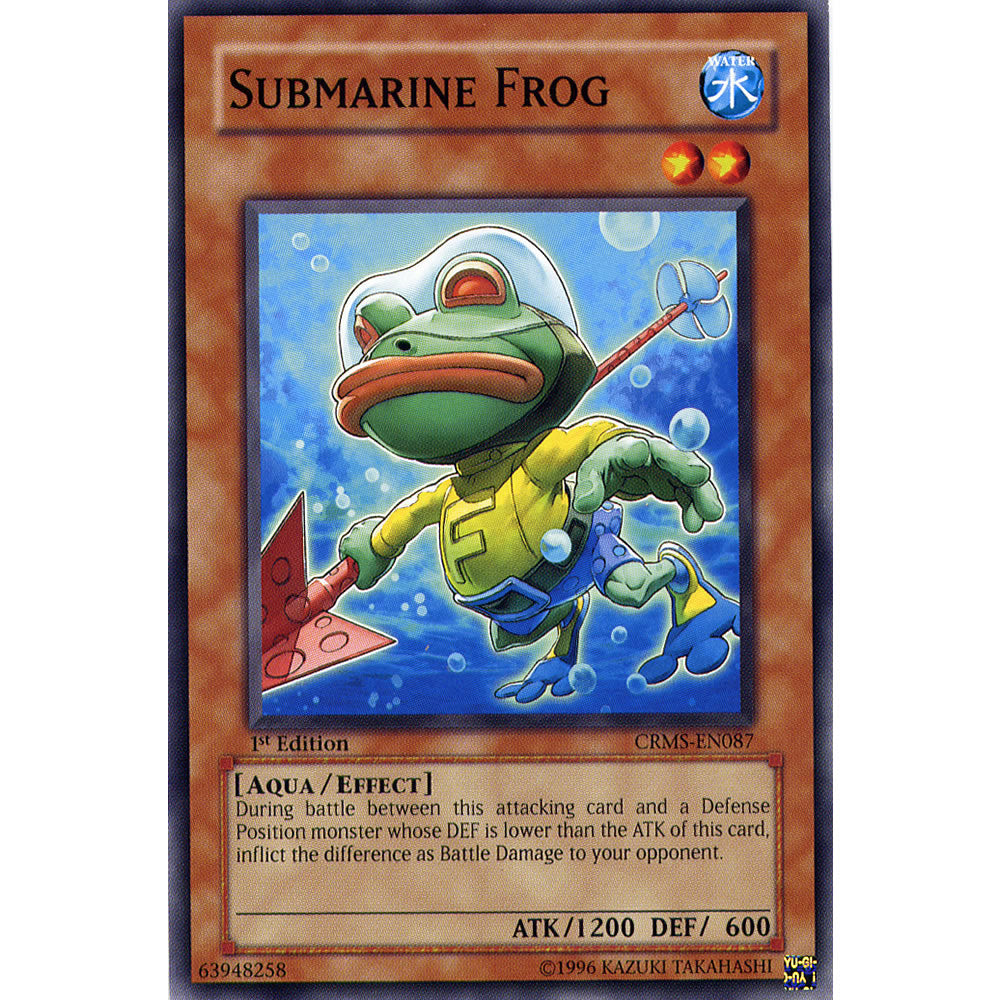 Submarine Frog CRMS-EN087 Yu-Gi-Oh! Card from the Crimson Crisis Set