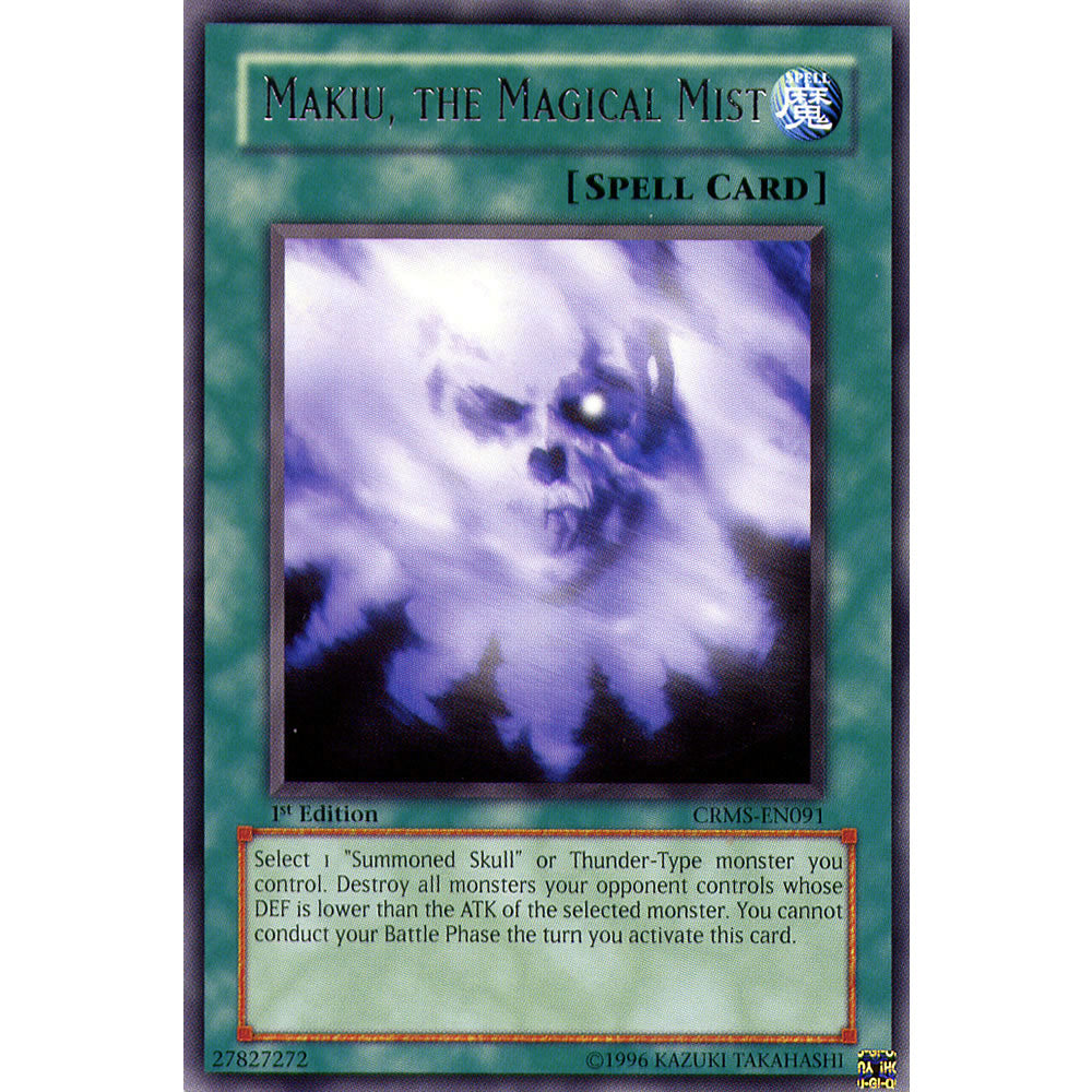 Makiu the Magical Mist CRMS-EN091 Yu-Gi-Oh! Card from the Crimson Crisis Set