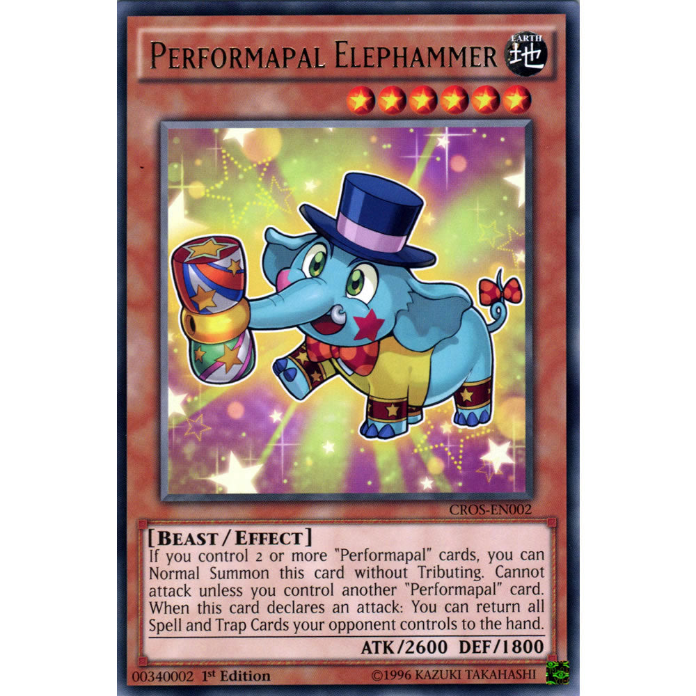 Performapal Elephammer CROS-EN002 Yu-Gi-Oh! Card from the Crossed Souls Set