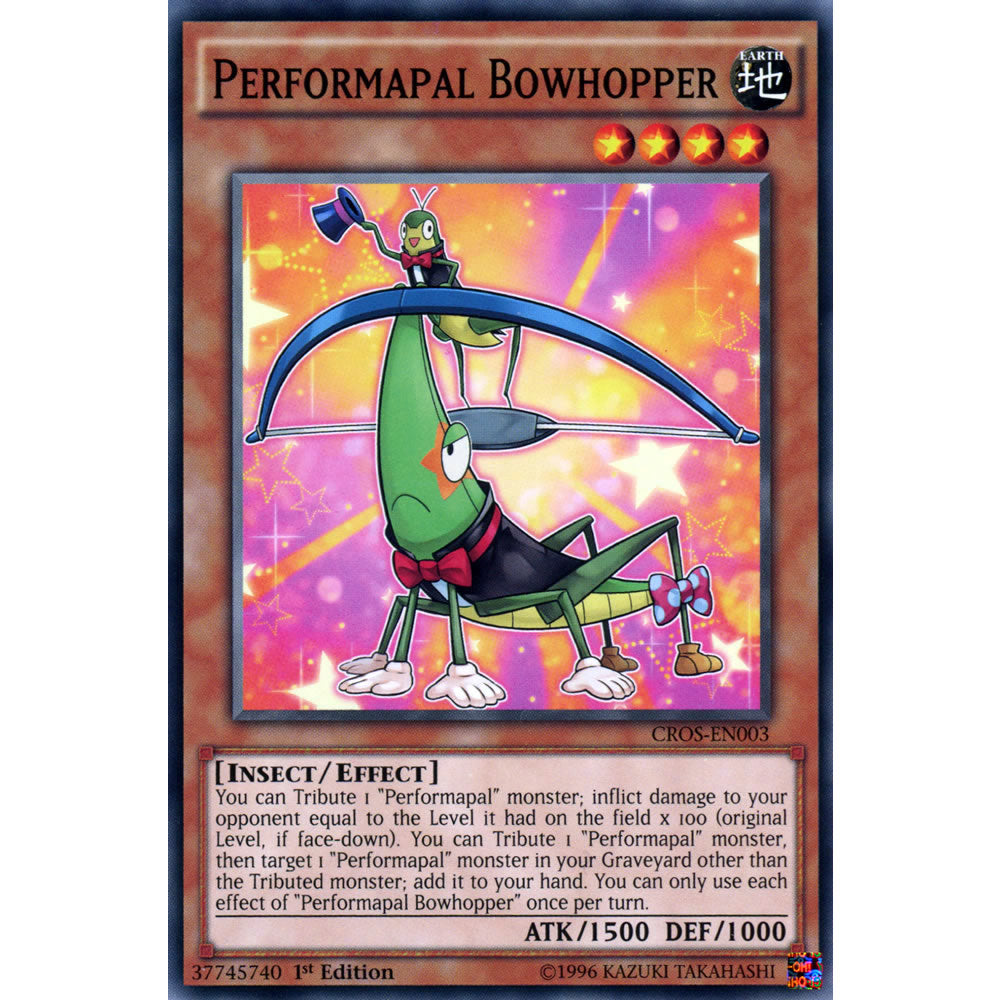 Performapal Bowhopper CROS-EN003 Yu-Gi-Oh! Card from the Crossed Souls Set