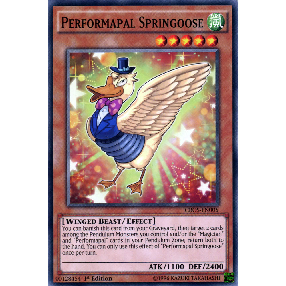 Performapal Springoose CROS-EN005 Yu-Gi-Oh! Card from the Crossed Souls Set