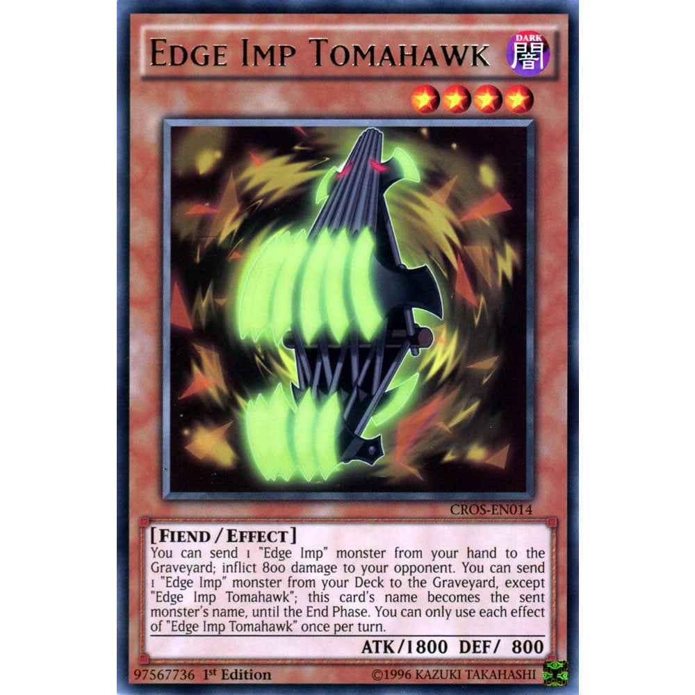 Edge Imp Tomahawk CROS-EN014 Yu-Gi-Oh! Card from the Crossed Souls Set