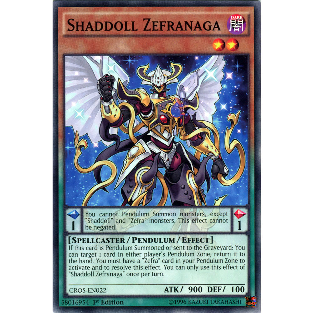 Shaddoll Zefranaga CROS-EN022 Yu-Gi-Oh! Card from the Crossed Souls Set