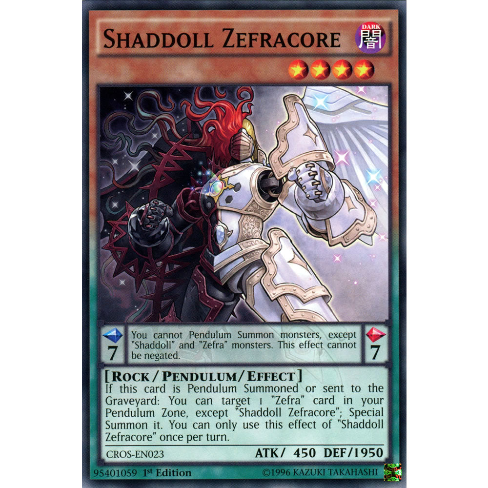 Shaddoll Zefracore CROS-EN023 Yu-Gi-Oh! Card from the Crossed Souls Set