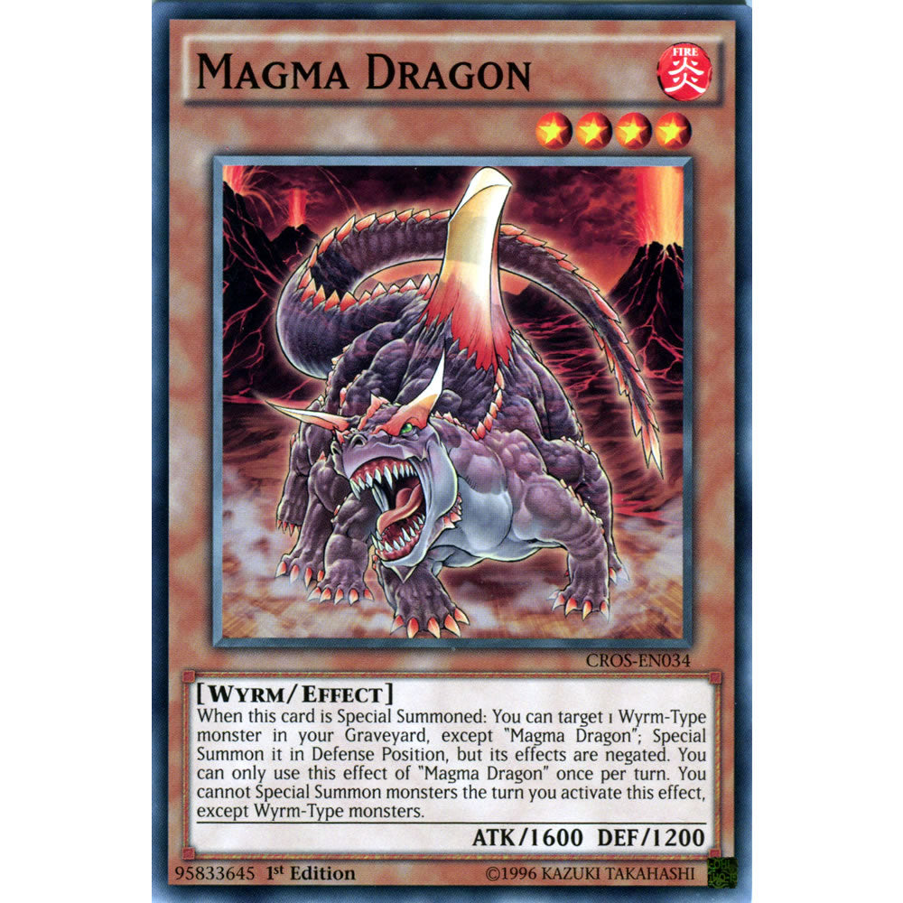 Magma Dragon CROS-EN034 Yu-Gi-Oh! Card from the Crossed Souls Set