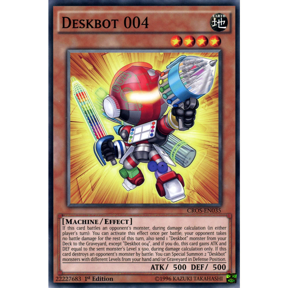 Deskbot 004 CROS-EN035 Yu-Gi-Oh! Card from the Crossed Souls Set