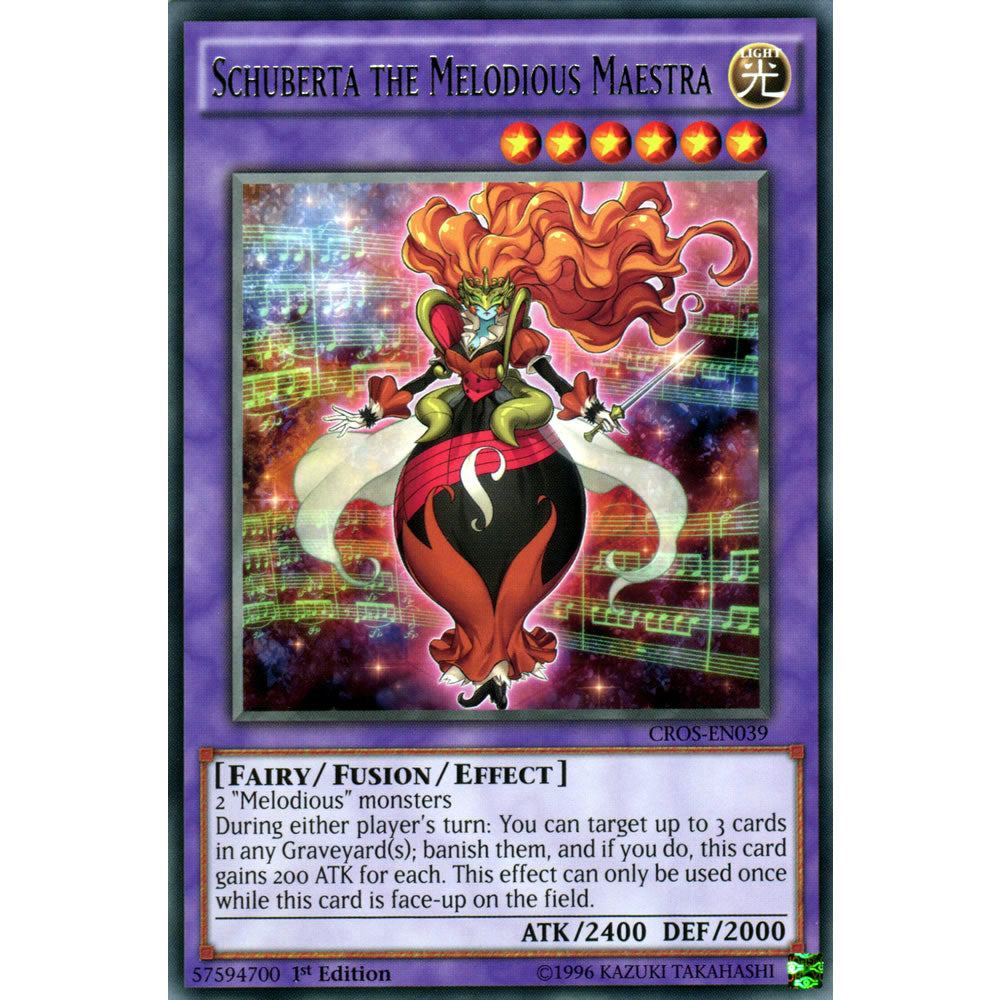 Schuberta the Melodious Maestra CROS-EN039 Yu-Gi-Oh! Card from the Crossed Souls Set