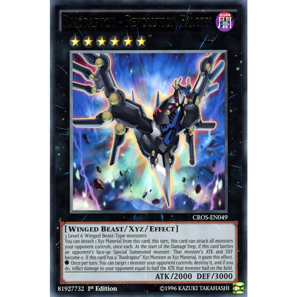 Raidraptor - Revolution Falcon CROS-EN049 Yu-Gi-Oh! Card from the Crossed Souls Set