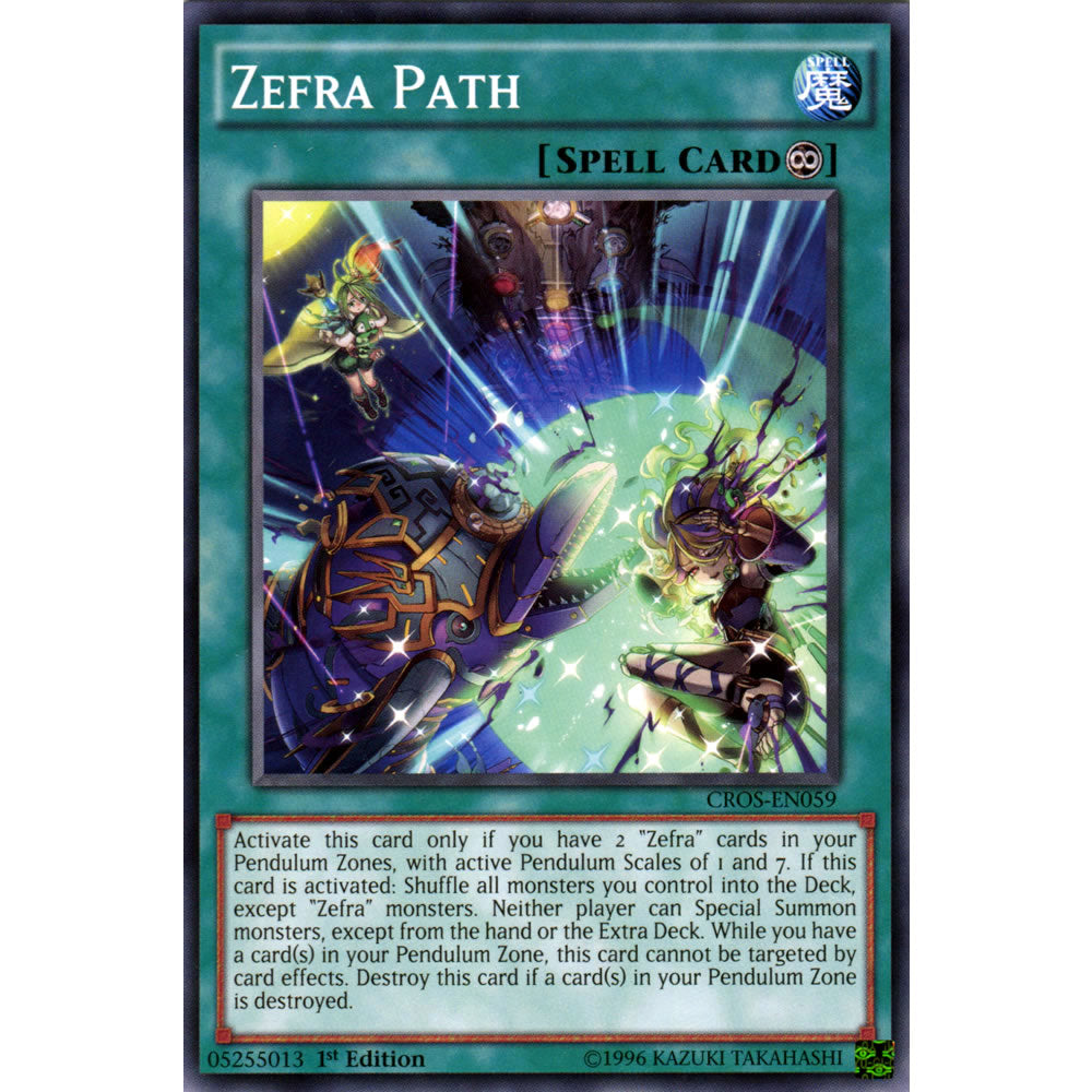 Zefra Path CROS-EN059 Yu-Gi-Oh! Card from the Crossed Souls Set