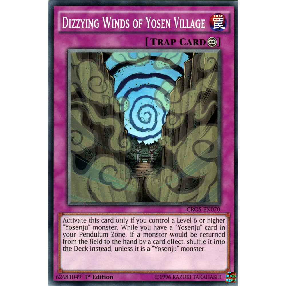 Dizzying Winds of Yosen Village CROS-EN070 Yu-Gi-Oh! Card from the Crossed Souls Set