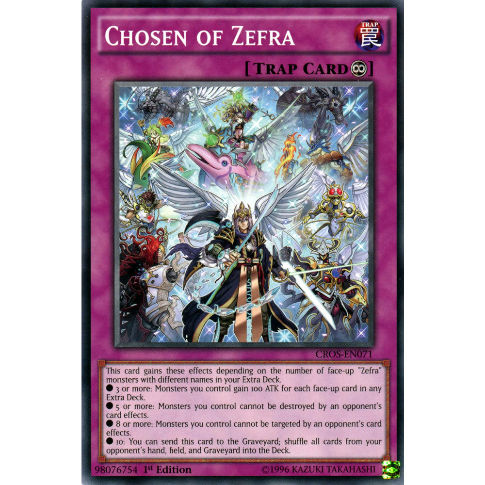 Chosen of Zefra CROS-EN071 Yu-Gi-Oh! Card from the Crossed Souls Set