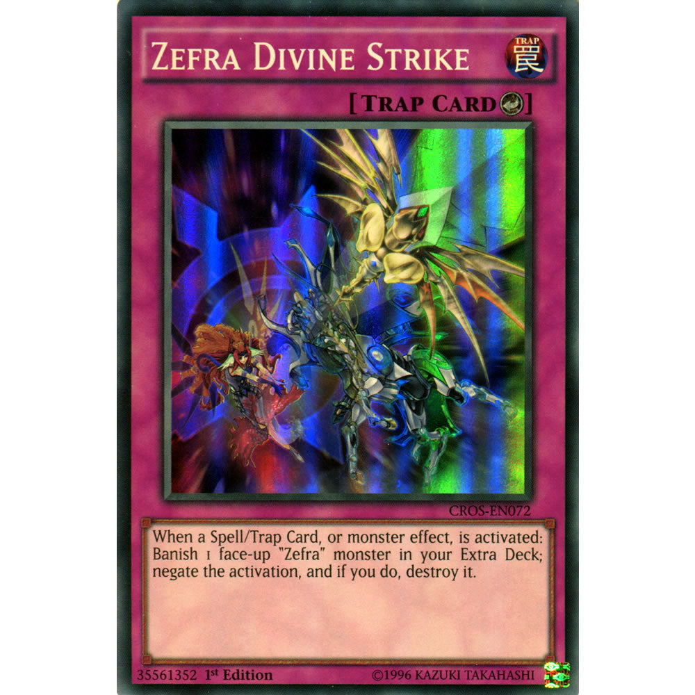 Zefra Divine Strike CROS-EN072 Yu-Gi-Oh! Card from the Crossed Souls Set
