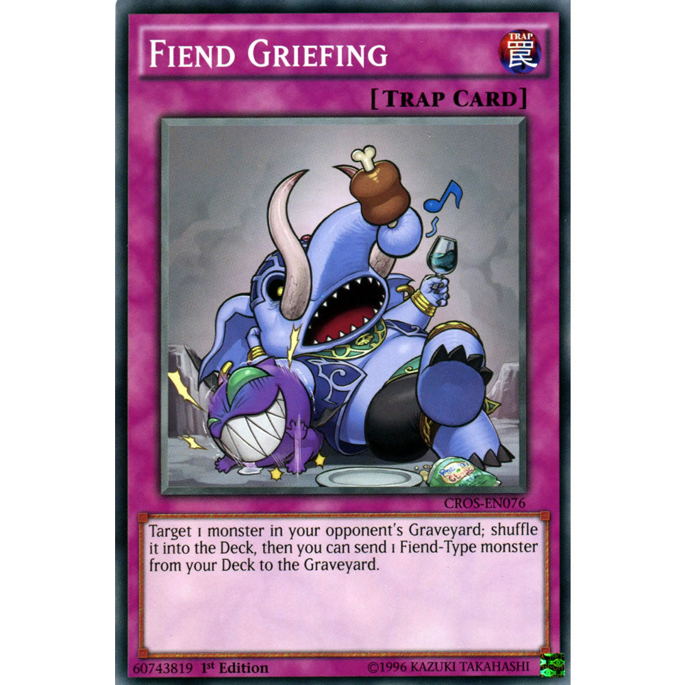Fiend Griefing CROS-EN076 Yu-Gi-Oh! Card from the Crossed Souls Set