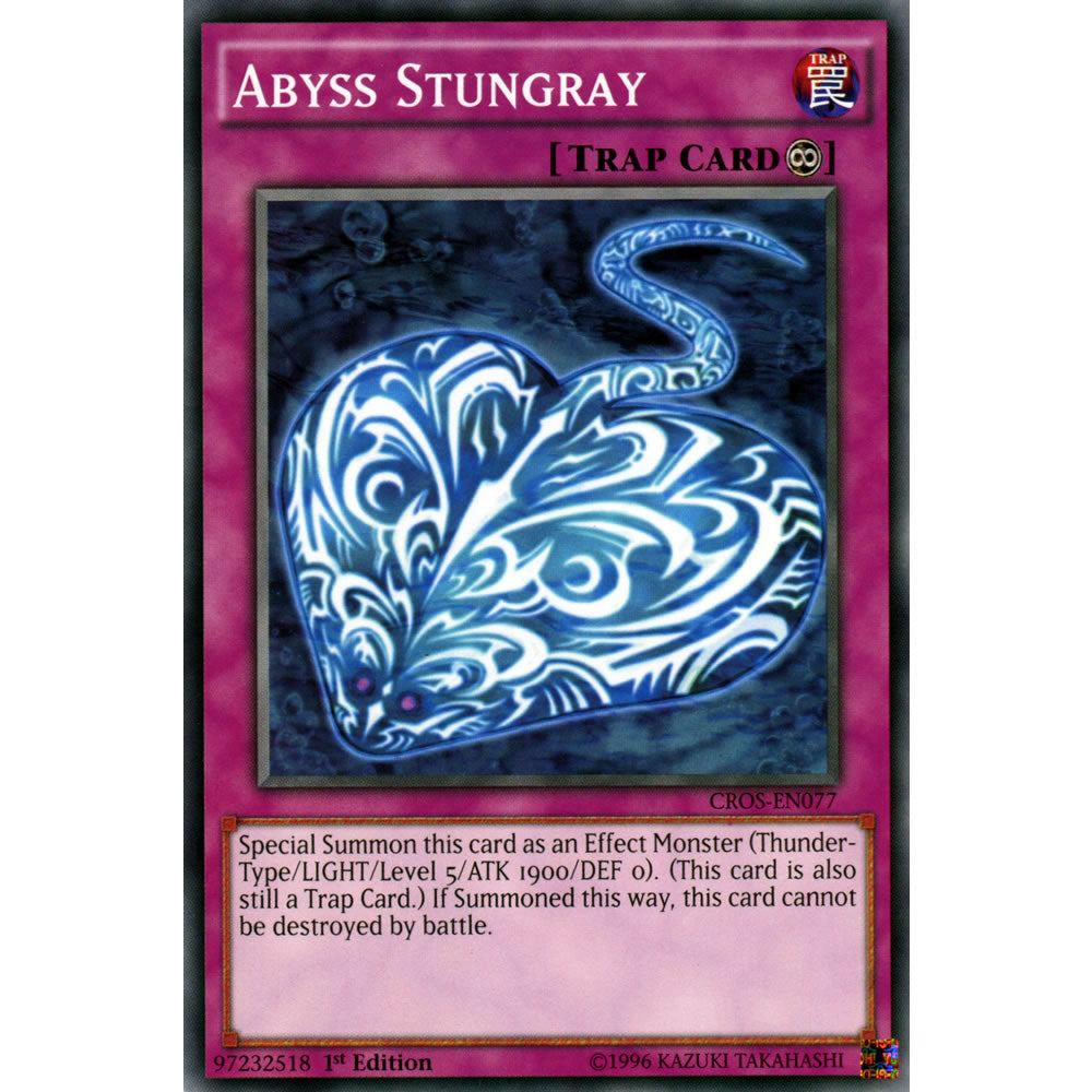 Abyss Stungray CROS-EN077 Yu-Gi-Oh! Card from the Crossed Souls Set