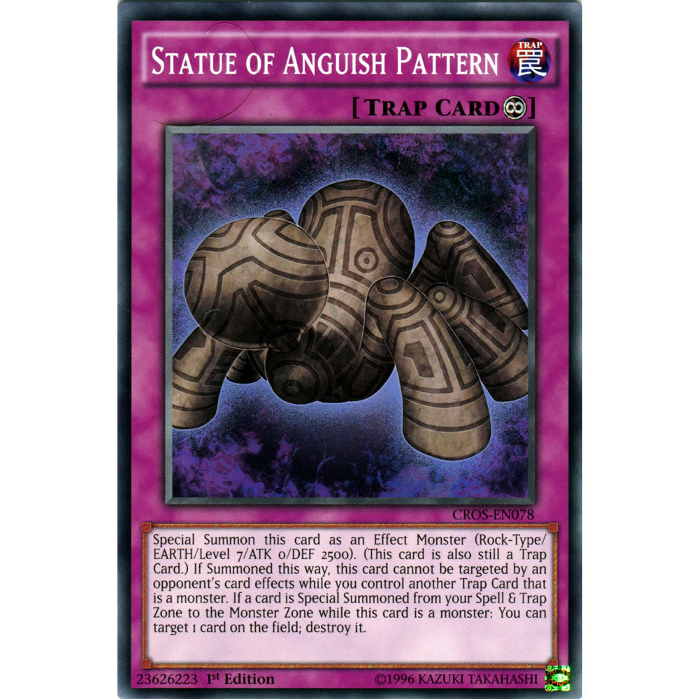 Statue of Anguish Pattern CROS-EN078 Yu-Gi-Oh! Card from the Crossed Souls Set