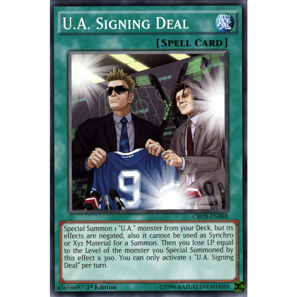 U.A. Signing Deal CROS-EN088 Yu-Gi-Oh! Card from the Crossed Souls Set