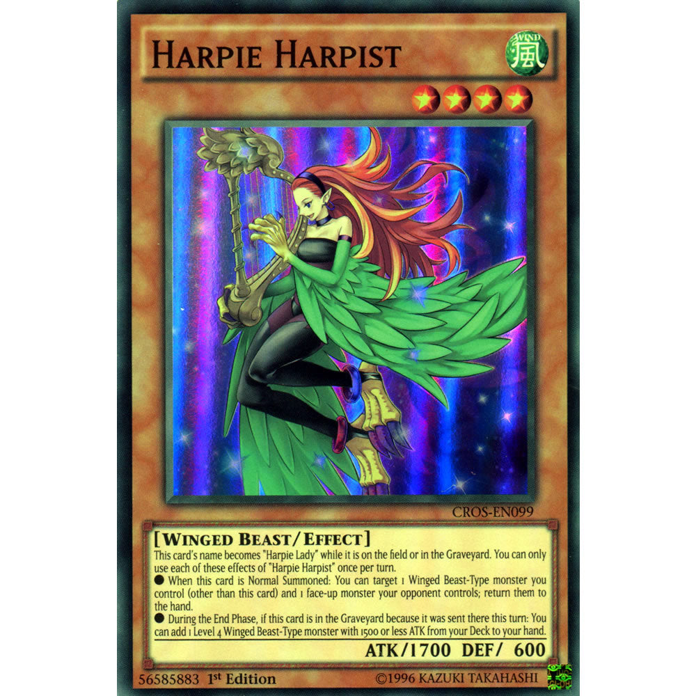 Harpie Harpist CROS-EN099 Yu-Gi-Oh! Card from the Crossed Souls Set