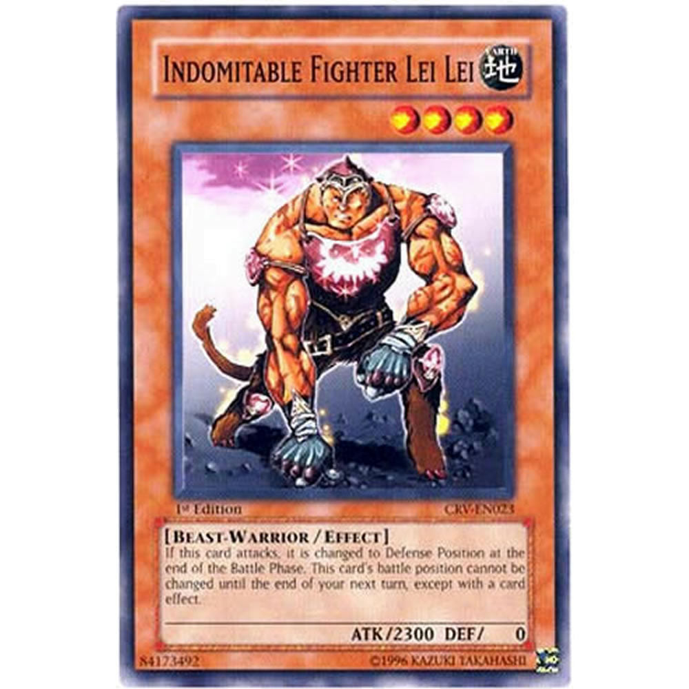 Indomitable Fighter Lei Lei CRV-EN023 Yu-Gi-Oh! Card from the Cybernetic Revolution Set