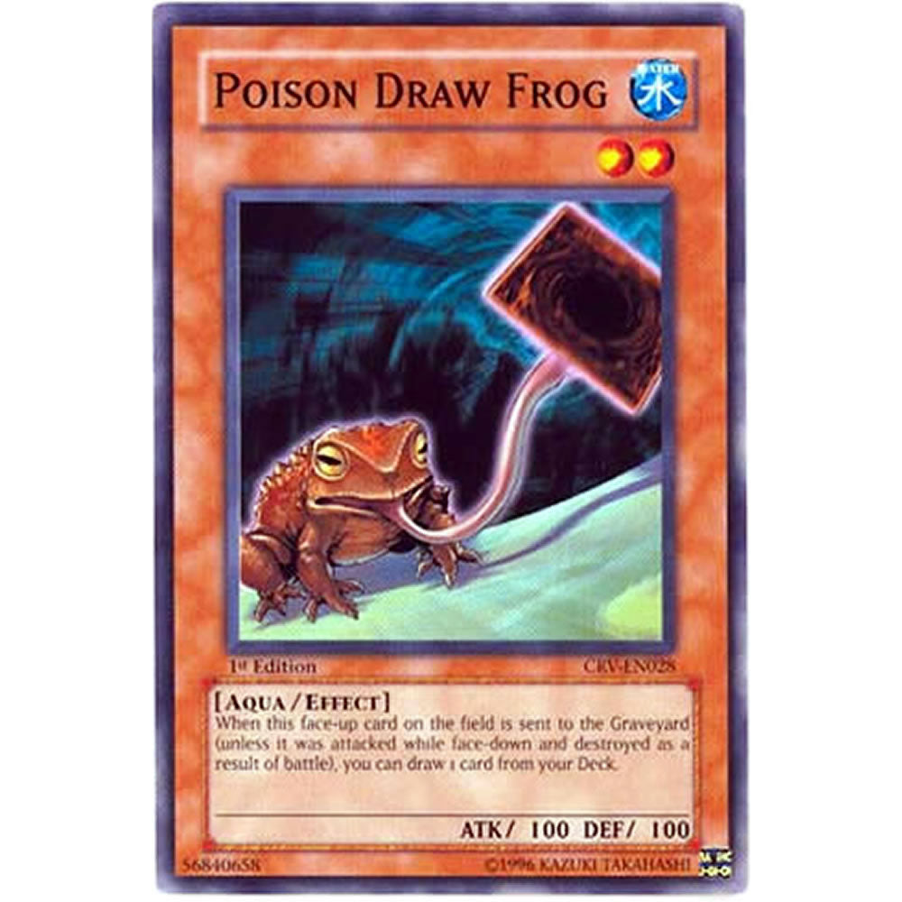 Posion Draw Frog CRV-EN028 Yu-Gi-Oh! Card from the Cybernetic Revolution Set