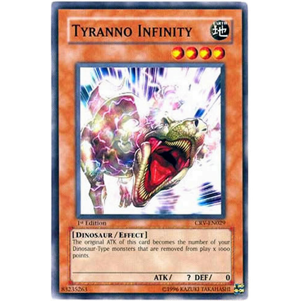 Tryanno Infinity CRV-EN029 Yu-Gi-Oh! Card from the Cybernetic Revolution Set