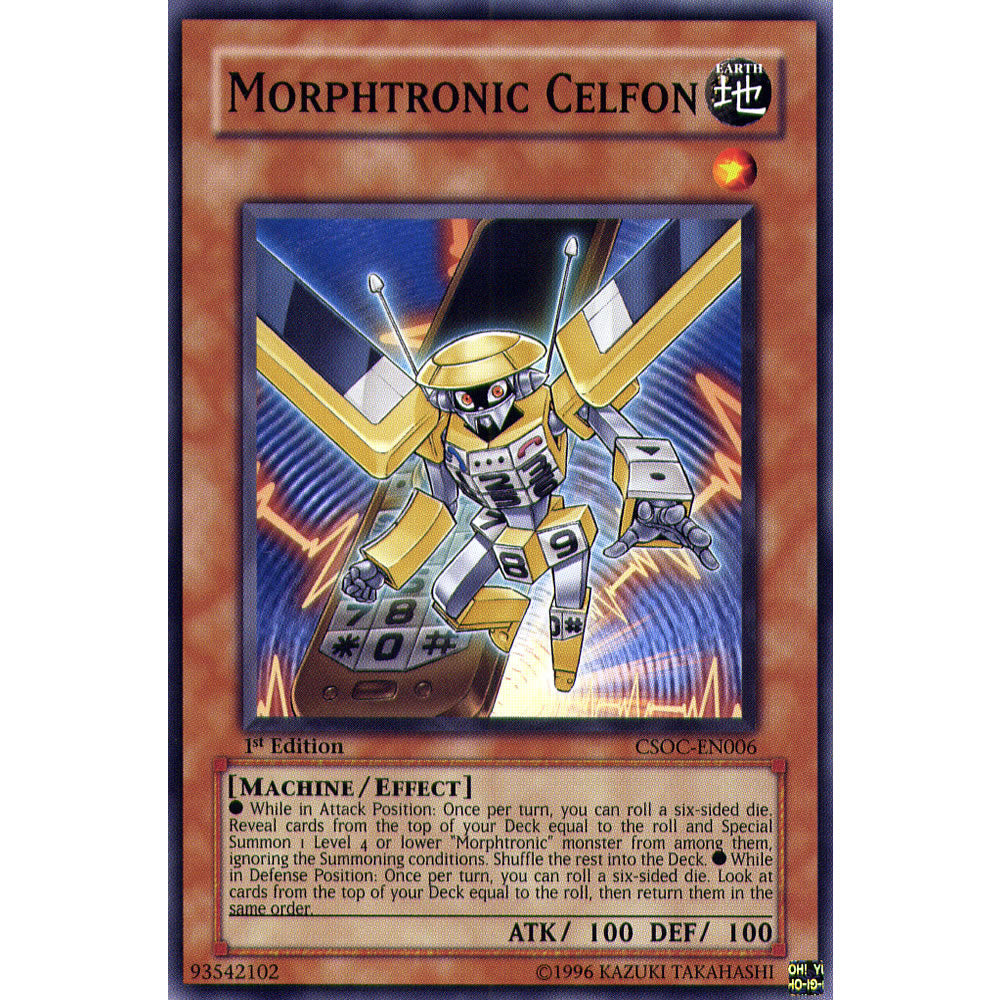 Morphtronic Celfon CSOC-EN006 Yu-Gi-Oh! Card from the Crossroads of Chaos Set