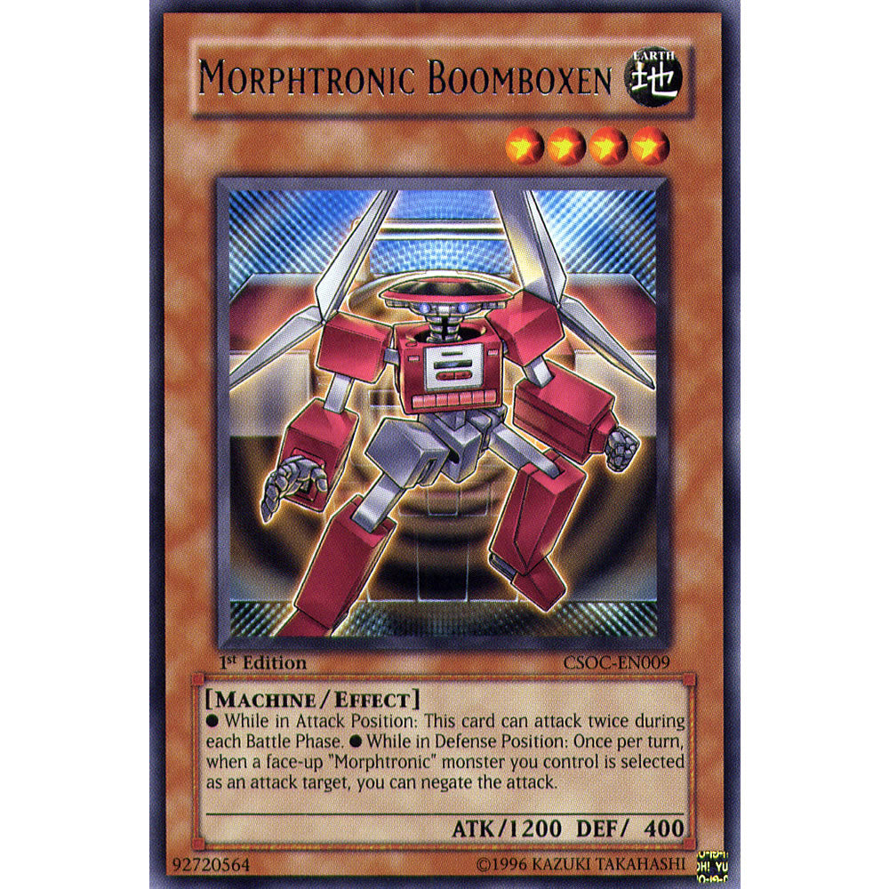 Morphtronic Boomboxen CSOC-EN009 Yu-Gi-Oh! Card from the Crossroads of Chaos Set