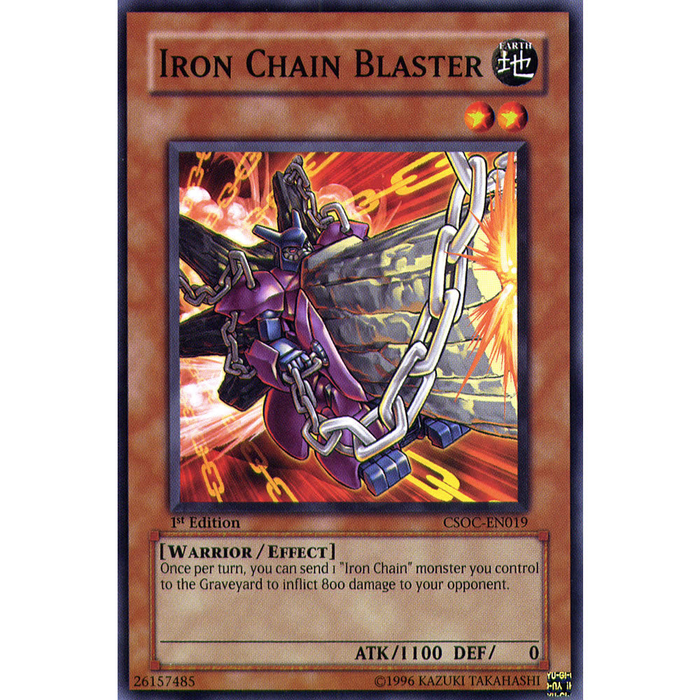 Iron Chain Blaster CSOC-EN019 Yu-Gi-Oh! Card from the Crossroads of Chaos Set