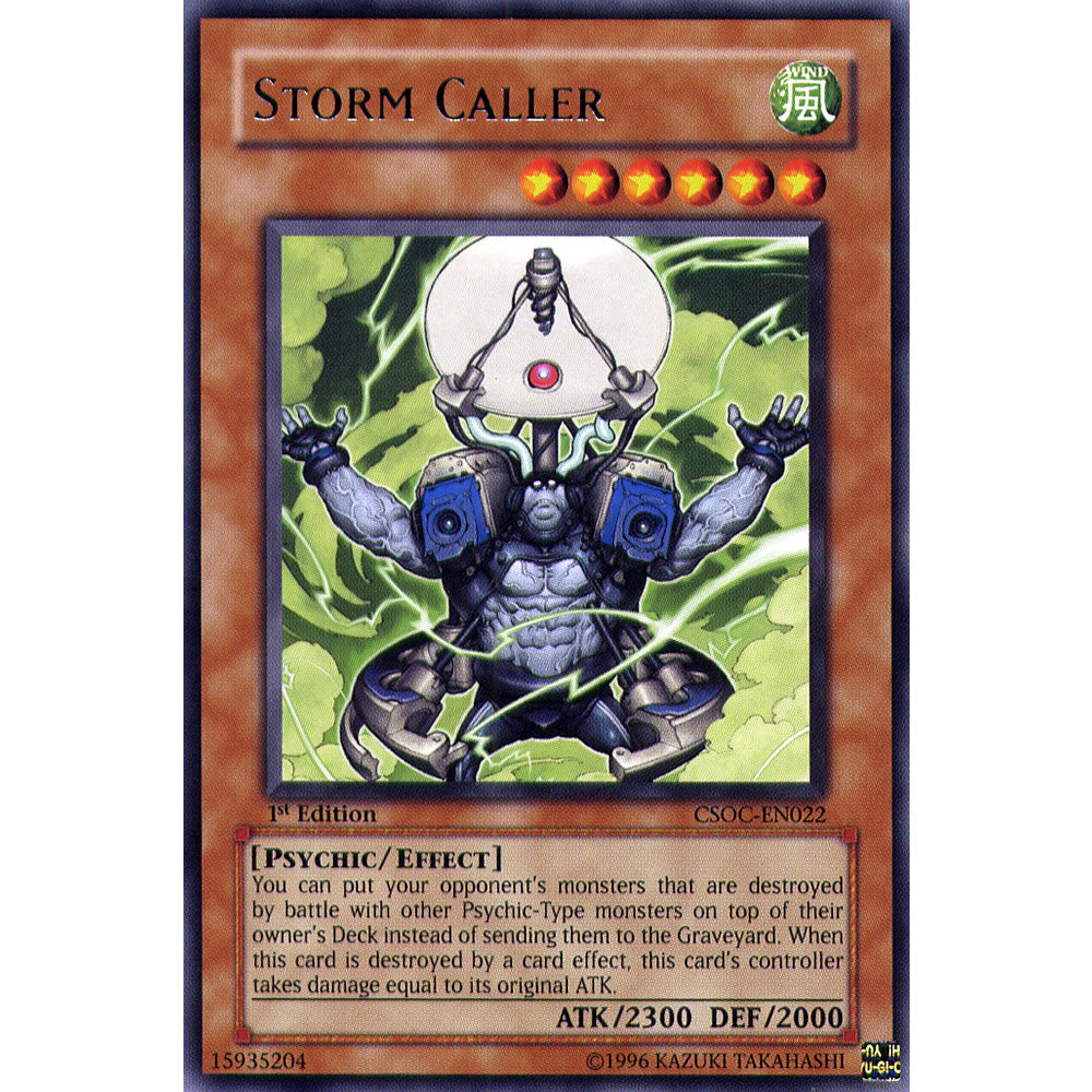Storm Caller CSOC-EN022 Yu-Gi-Oh! Card from the Crossroads of Chaos Set