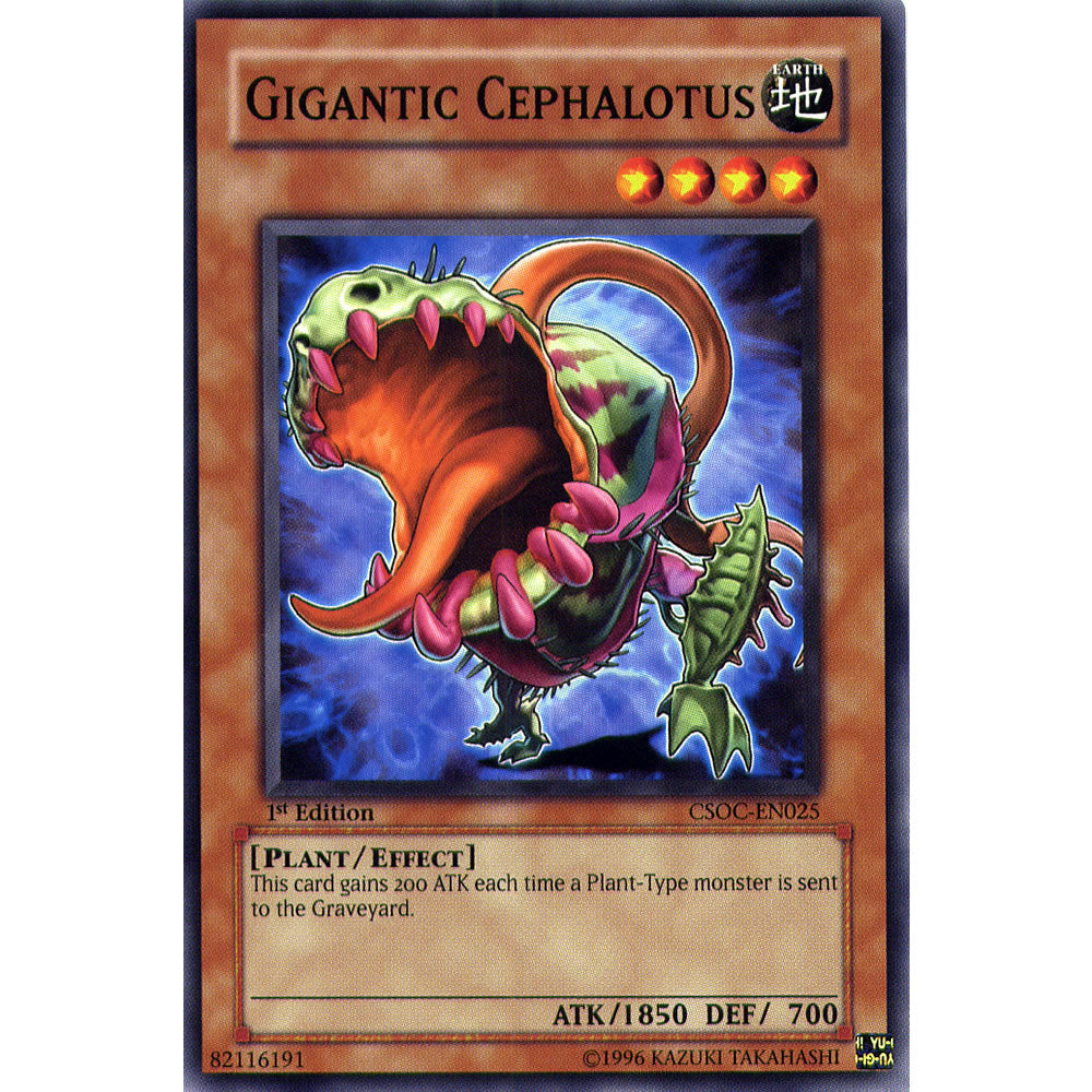 Gigantic Cephalotus CSOC-EN025 Yu-Gi-Oh! Card from the Crossroads of Chaos Set