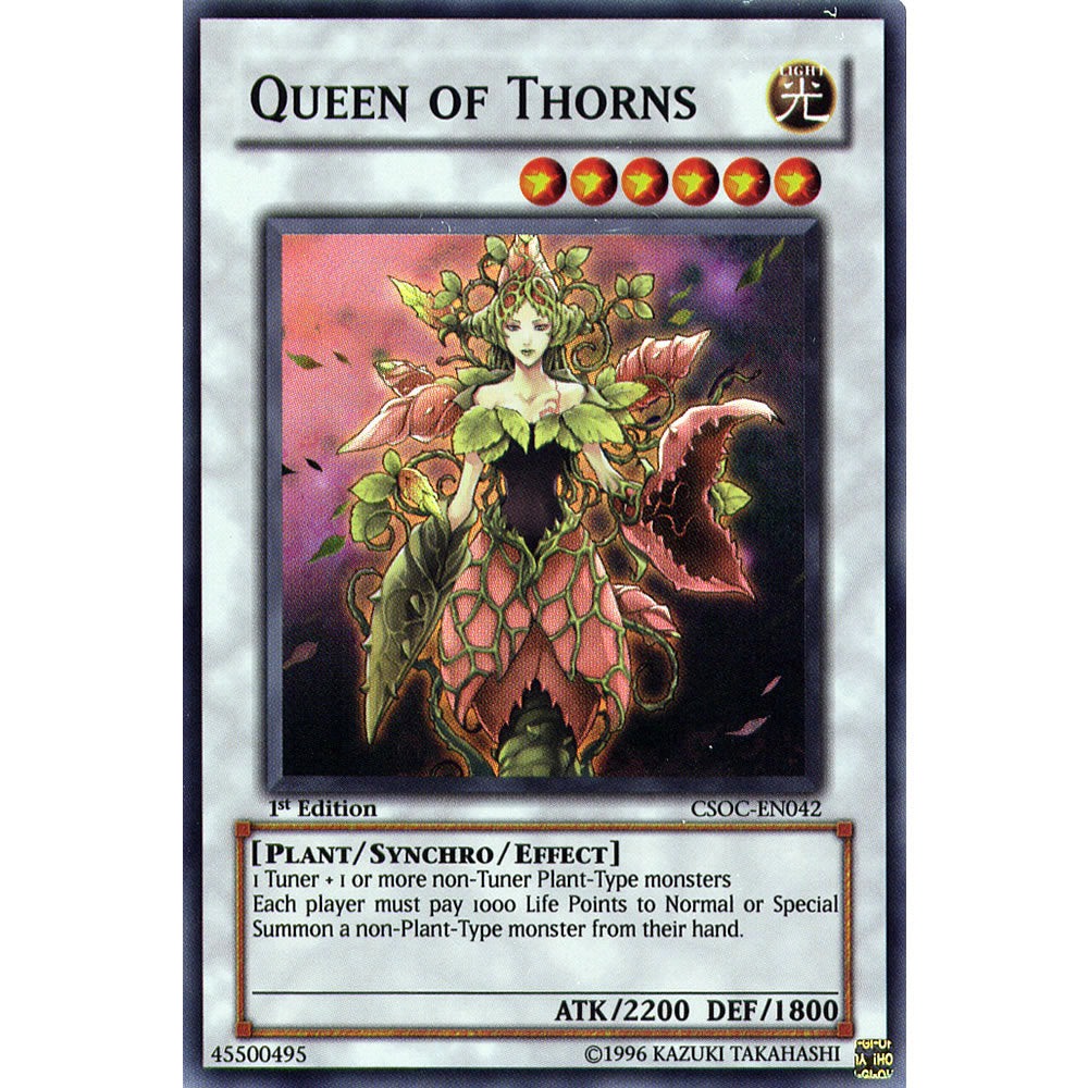 Queen of Thorns CSOC-EN042 Yu-Gi-Oh! Card from the Crossroads of Chaos Set